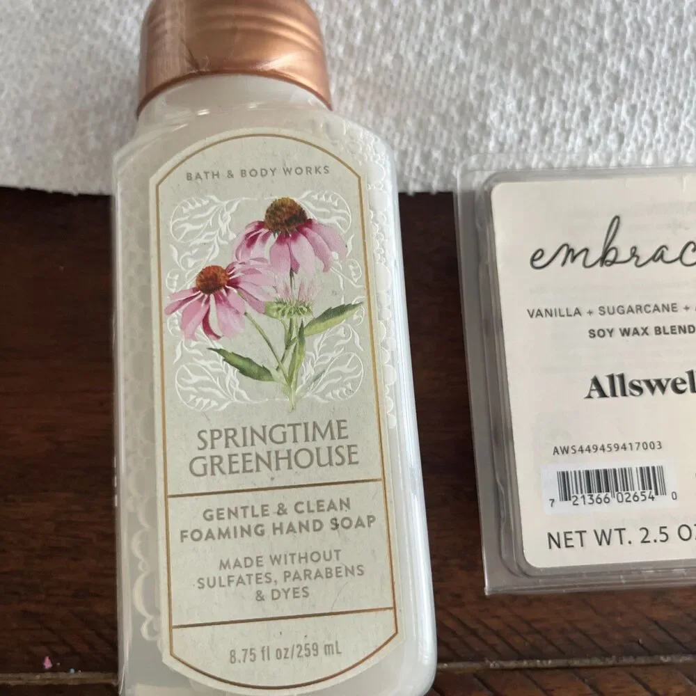 BATH & BODY WORKS SPRINGTIME GREENHOUSE Allswell Embrace Wax Melts